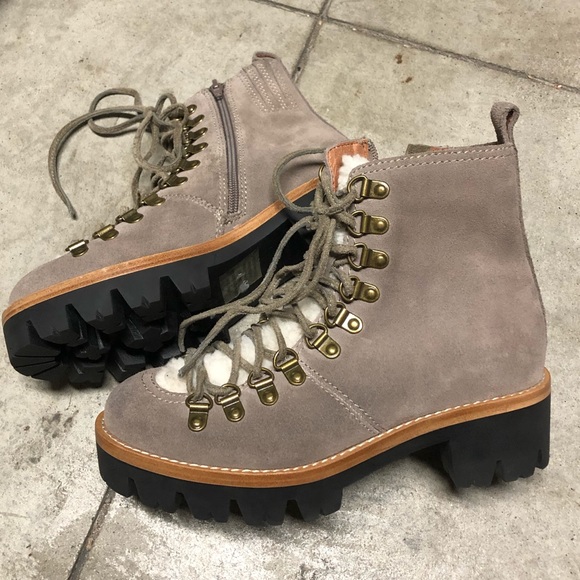 NEW Jeffrey Campbell Lace Up Hiker Boot - Picture 5 of 9